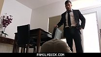 Pervy StepSon Gets Caught Masturbating and Fucked By His Old Man
