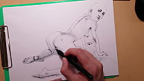 What can you draw in 20 minutes? Behind the scenes of an erotic artist