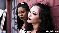 Goth cheerleaders got fucked in a foursome
