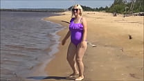 Wet swimsuit step-mom