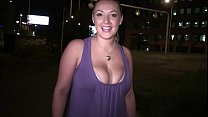 A huge tits star Krystal Swift is going to a public sex gang bang orgy