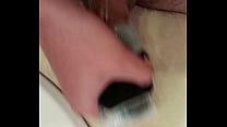 Teen18 boy cumshot using homemade fake hole