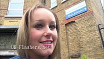 Sexy Ashley Rider flashing London and public exhibitionism of naughty british ba