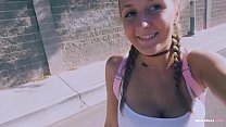 Senior Student Fucks Stranger for Ride Creampie POV - Molly Pills - Gorgeous Young Busty Blonde Sucks and Fucks Lucky Guy at Home HD