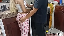 OMG! My stepsister really knows how to have an orgasm rough sex with my rich stepsister in the kitchen