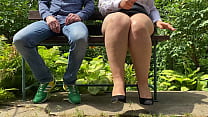 Outdoor MILF Lets Step Son Cum Quickly From Her Milking