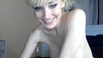 Skinny stripteasing b. on webcam shows her nice tits and pussy
