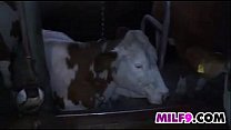 Mature Couple Having Sex In The Barn