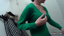 Charming czech girl gets teased in the shopping centre and poked in pov