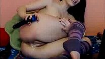 Webcam masturbation of a sexy babe
