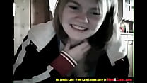 Blonde Girl Strips For Webcam