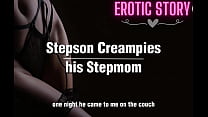 Creampie from Horny Step Son for Step Mother
