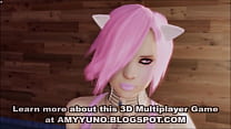 Hot 3D Blue Alien Babe Makes Love To An Earthling In Virtual Game!