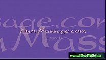 EricMasterson and MissyMartinez gives Nuru wet Massage