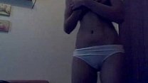 Sexy girl strip on webcam