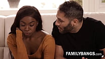 Beautiful Black Stepsister Receives Warm Sperm in her Small Pussy ⭐ FamilyBangs.com