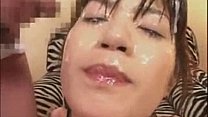 Busty Asian Amateur's Whole Body Bathing with Cum