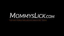 Sexy stepmom pussy licking and moaning