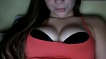 Nice amateur girl flashing tits on webcam on webcam