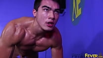 Muscular Men Fuck After Oiled Wrestling