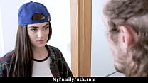 Teen Needs to Prove Her Stepbro that She's Not a Dyke and Fucks Him Crazy - Myfamilyfuck