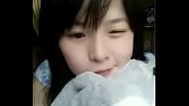 Adorable asian high classer moving in webcams