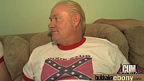 Interracial bukkake sex with black porn star