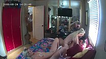 Chick gets herself off while I ride dude to cum