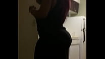 MRS.GORILLA THICK'S SUPA THICK BOOTY MODELING HER 32-26-65 FRAME