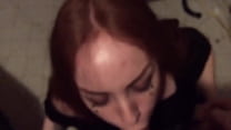 Redhead sucking dick