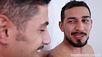 Skinny man with a big dick teaches porn freshman to have sex on camera and not get nervous.