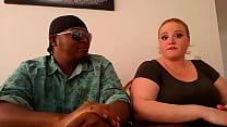 SBBW pornstar sits with king and does commentary on  parody porn
