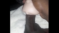 Solo play with male sex toy