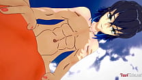 Demon Slayer Yaoi Inosuke x Tanjiro bareback twice - Japanese Anime Manga Gay Porn