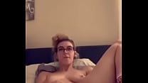 Hot teen plays with her wet little pussy!