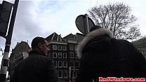 Dutch prostitute ballsucking tourist