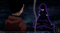 Raven lets Damian fuck her feet