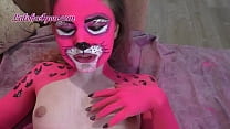 Girl with Bodypainting Sensual Sucking Dick and Fucking - Cumshot
