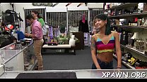Sex in shop with skank