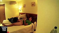 She shoves a cucumber up her boyfriend's ass and then gives him a super handjob. This guy loves to have things shoved up his ass