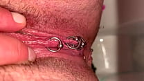 Pierced and Hired Pussy Pee and Asshole view and moving