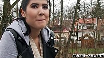 Sexy Czech babe Lady D fucked for cash