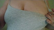 I want you to cum all over my tits, b.