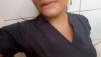 LATINA NURSE STEPMOTH MAKES PORN IN THE OFFICE BATHROOM, THEN TAKES A HOSPITAL PATIENT TO FUCK AT HER HOUSE. REAL PORN OF MATURE NURSE FUCKING WITH HOT PATIENT.