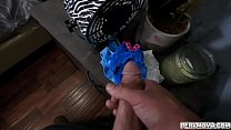 Stepson caught sniffing milf's panties and fucked