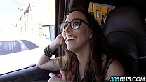Amateur with glasses gets fucked 305Bus 2.1
