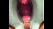 Orgasm inducing pee hole play