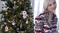 Christmas Sex With Tiny Blonde Step Sister