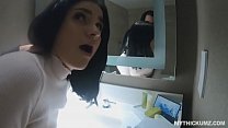 Thicc teen cutie invites random guy for a quickie into her hotel room