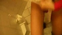 Fucked horny blonde on the toilet.